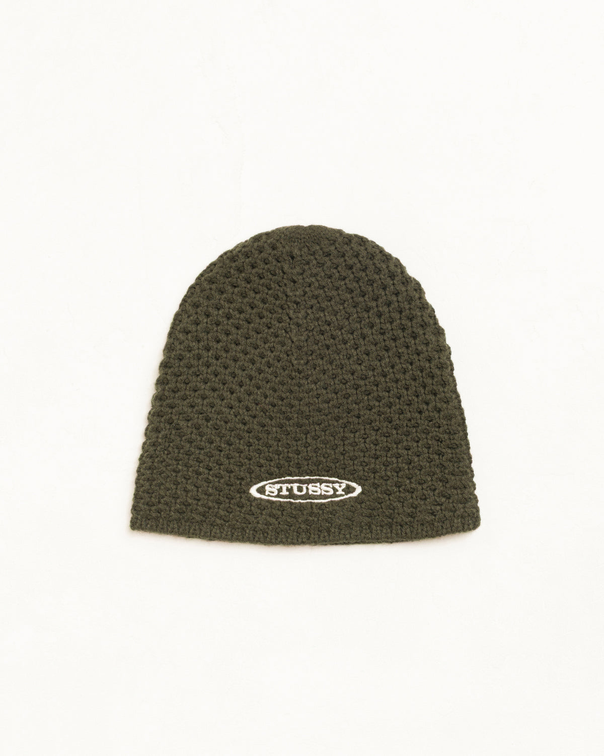 Stussy - Textured Knit Skullcap Olive-1