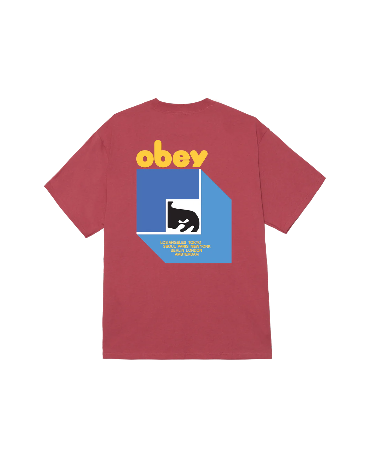 Obey - Peep Hole Classic T-Shirt Red