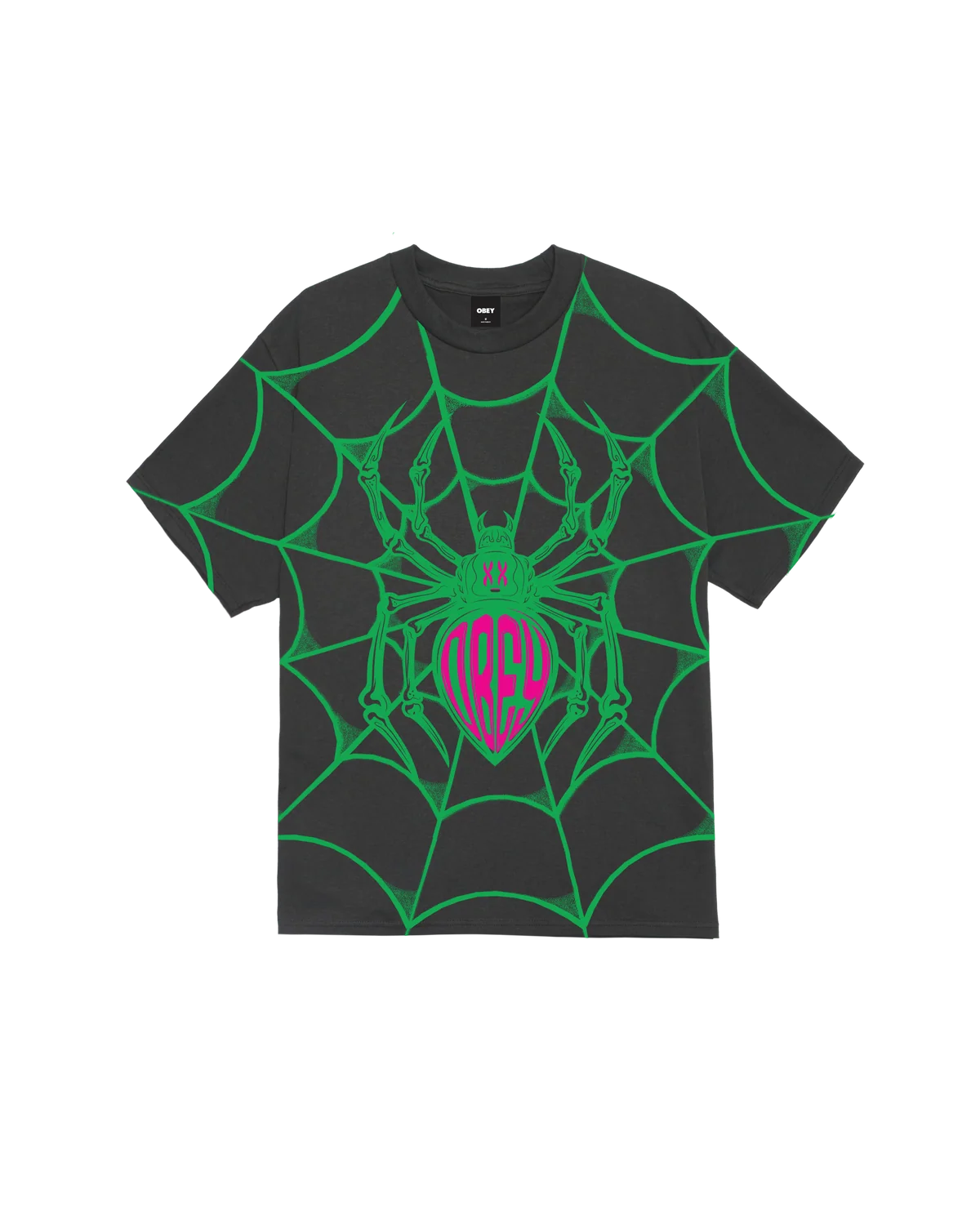 Obey - Spider Classic T-Shirt Vintage Black-1