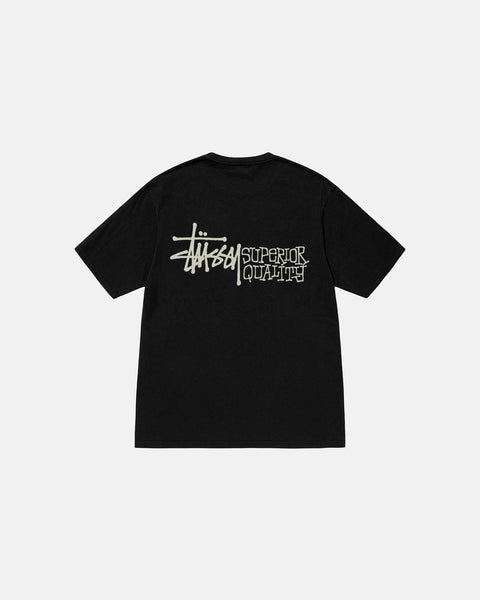 Stussy - Superior Quality Pig. Dyed Tee ~ Black