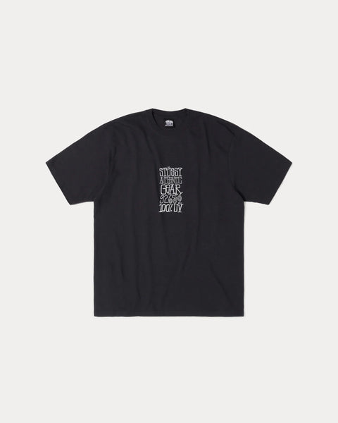Stussy - Authentic Gear T-Shirt Black