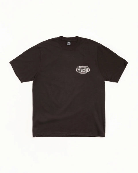 Stussy - Champion Oval T-Shirt Pigment Dyed Black
