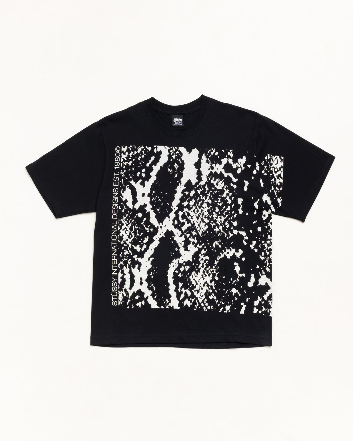 Stussy - Snakeskin T-Shirt Black