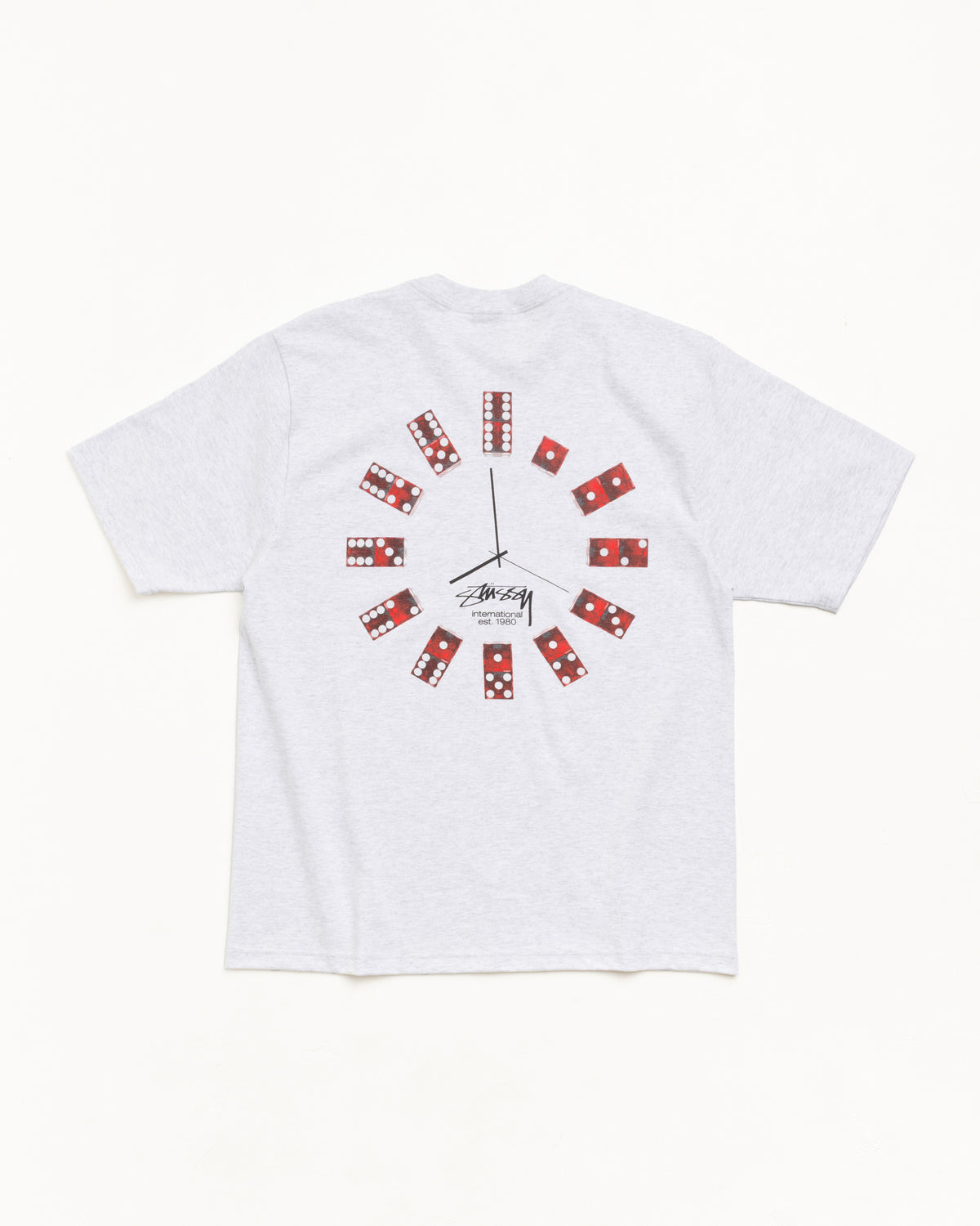 Stussy - Dice Clock T-Shirt White-1