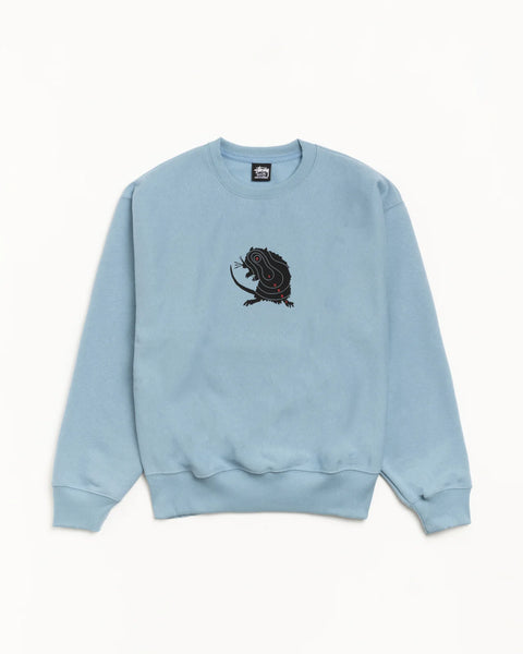 Stussy - Long Range Crewneck Blue