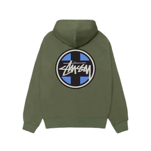 Stussy - Cross Dot Hoodie ~ Olive