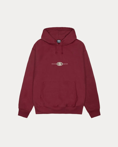 Stussy - Worldwide Dot Hoodie Red