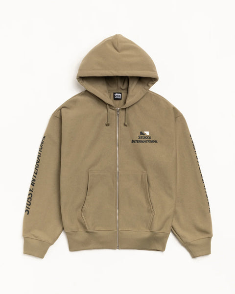 Stussy - International Zip Hoodie Army