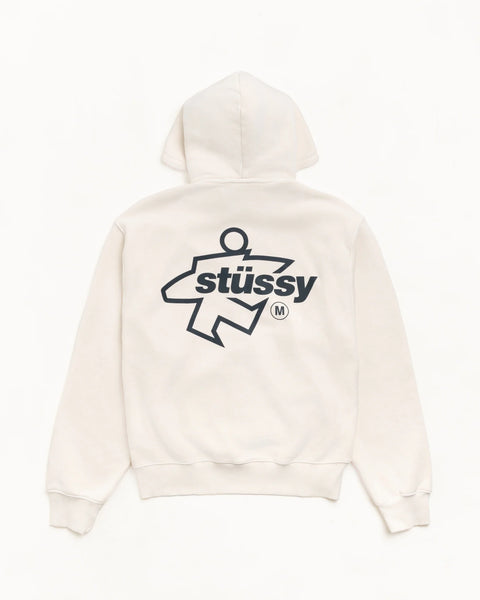 Stussy - Surf Size Zip Hoodie Bone