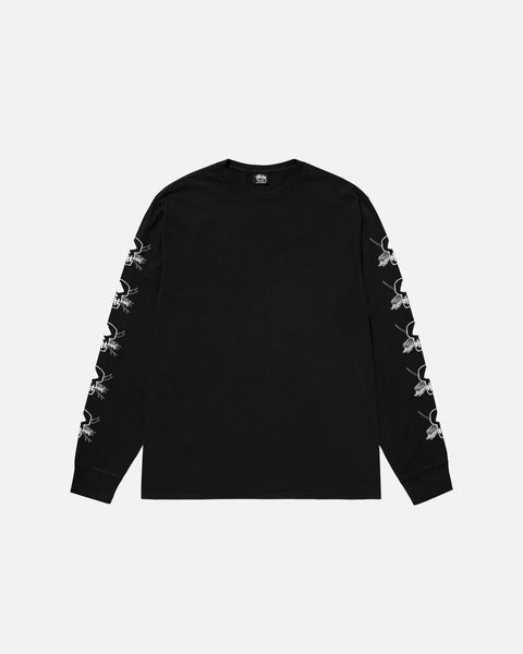 Stussy - Foils Pigment Dyed L/S Tee ~ Black