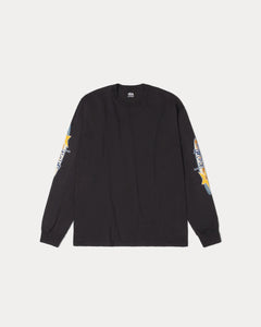 Stussy - Two Star Long Sleeve T-Shirt Black