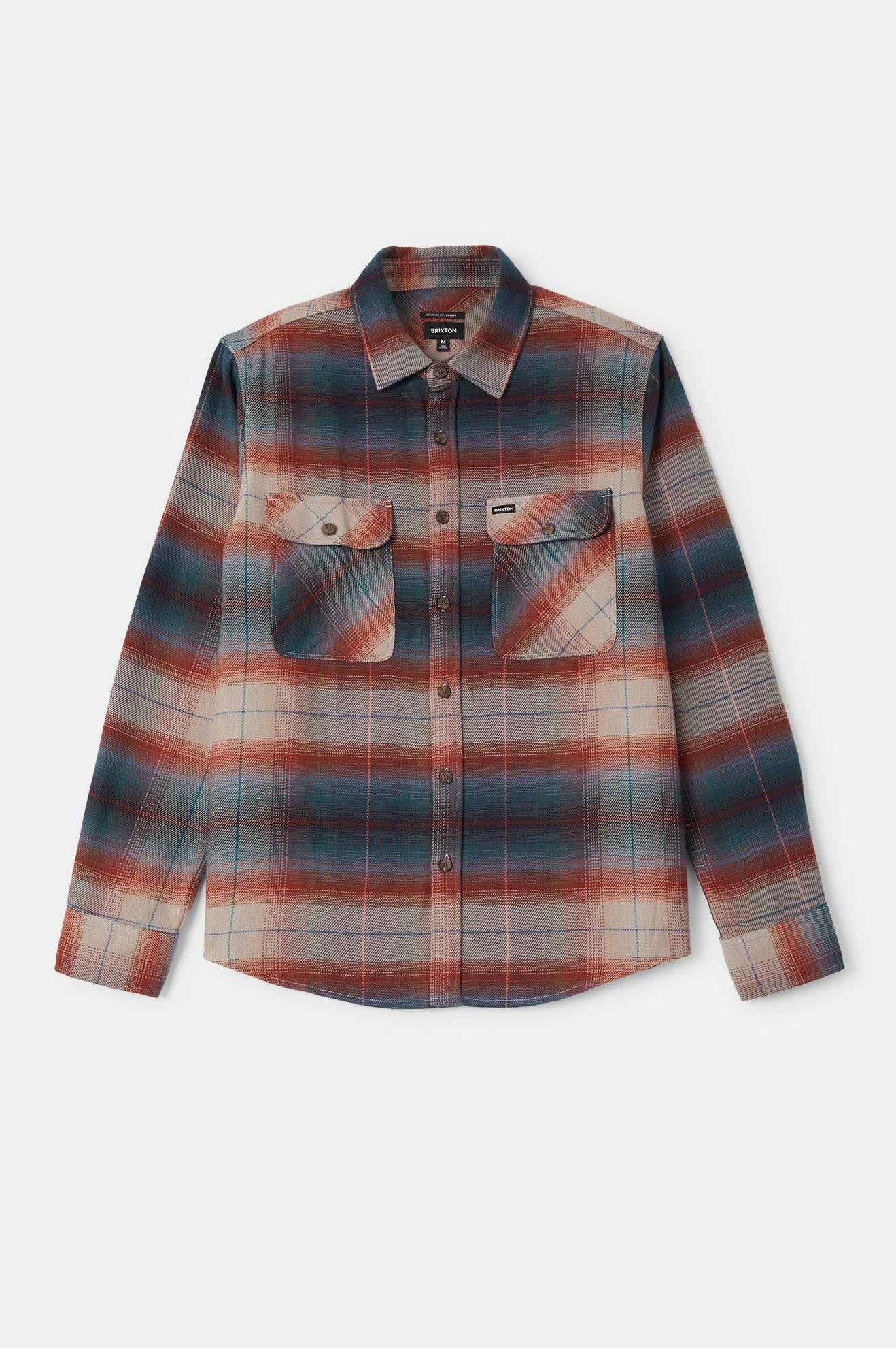 Brixton - Bowery Flannel Multi Shadow-1