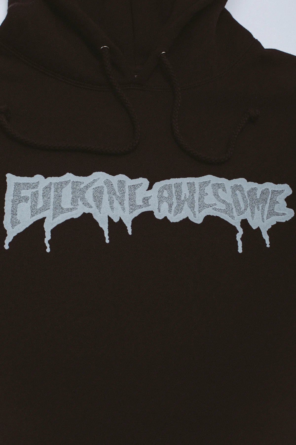 Fucking Awesome - Reflective Drip Logo Hoodie Black-2