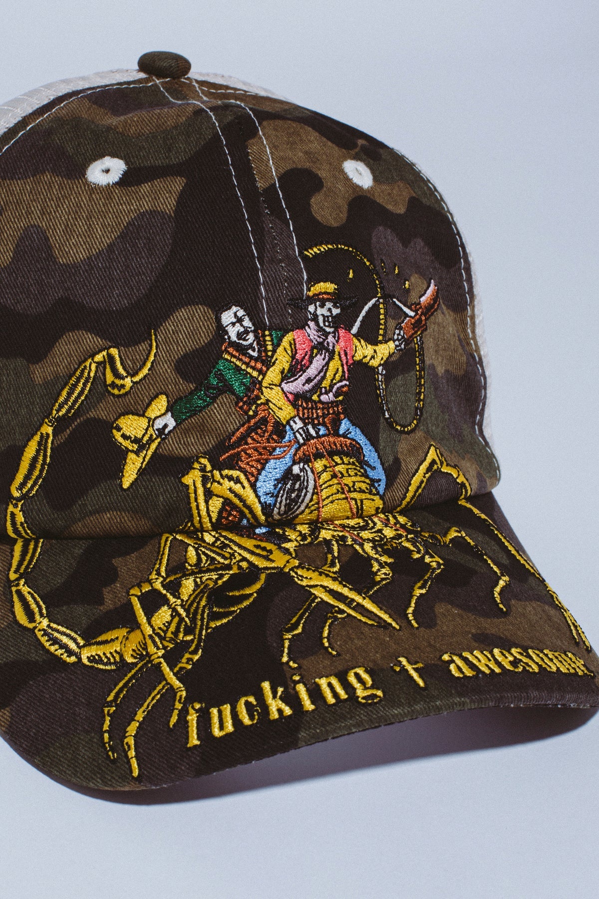 Fucking Awesome - Scorpion Mesh Trucker Hat Camo