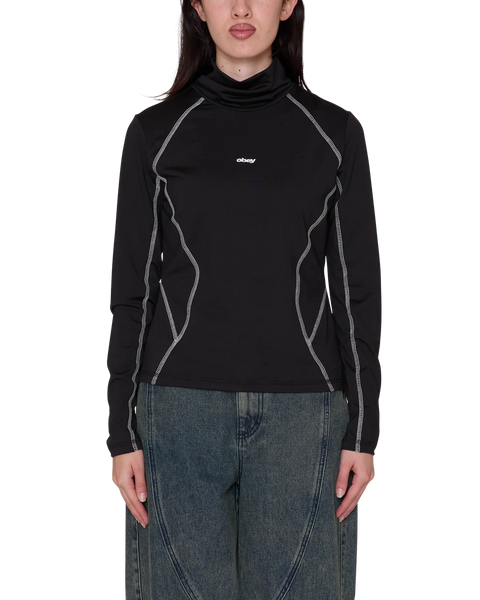Obey - W Nalia Long Sleeve Turtle Neck Black