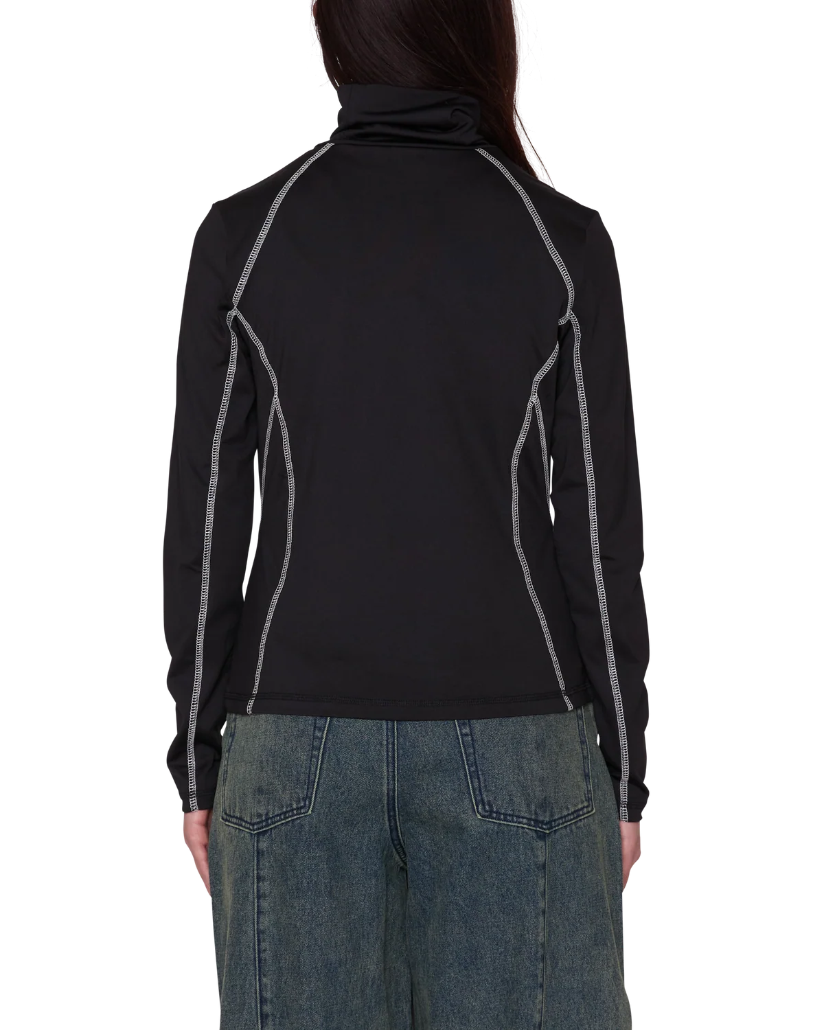 Obey - W Nalia Long Sleeve Turtle Neck Black