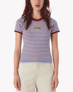 Obey - W Cypress Stripe Baby Ringer Tee