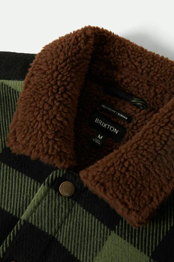 Brixton - Durham Sherpa Lined Jacket Green