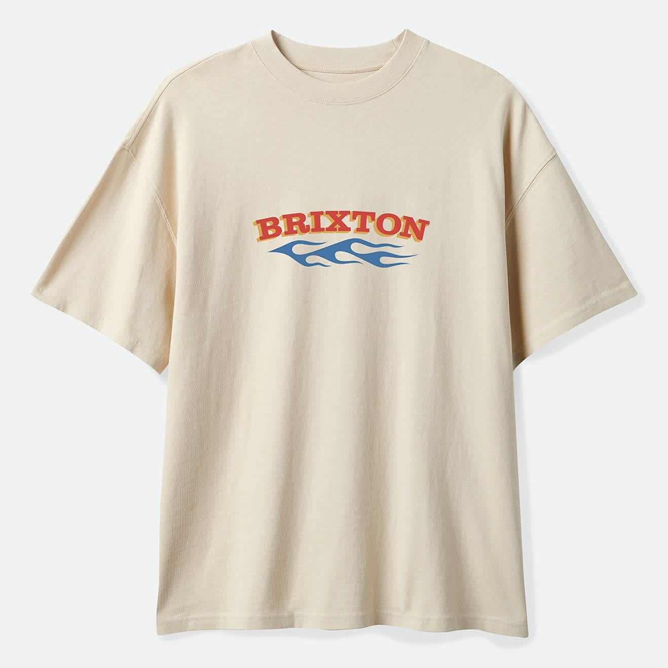 Brixton - Clifton Boxed Crop T-Shirt Cream-1