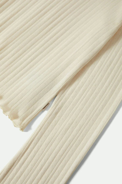 Brixton - W Dolly Slim Long Sleeve Knit T-Shirt Off White