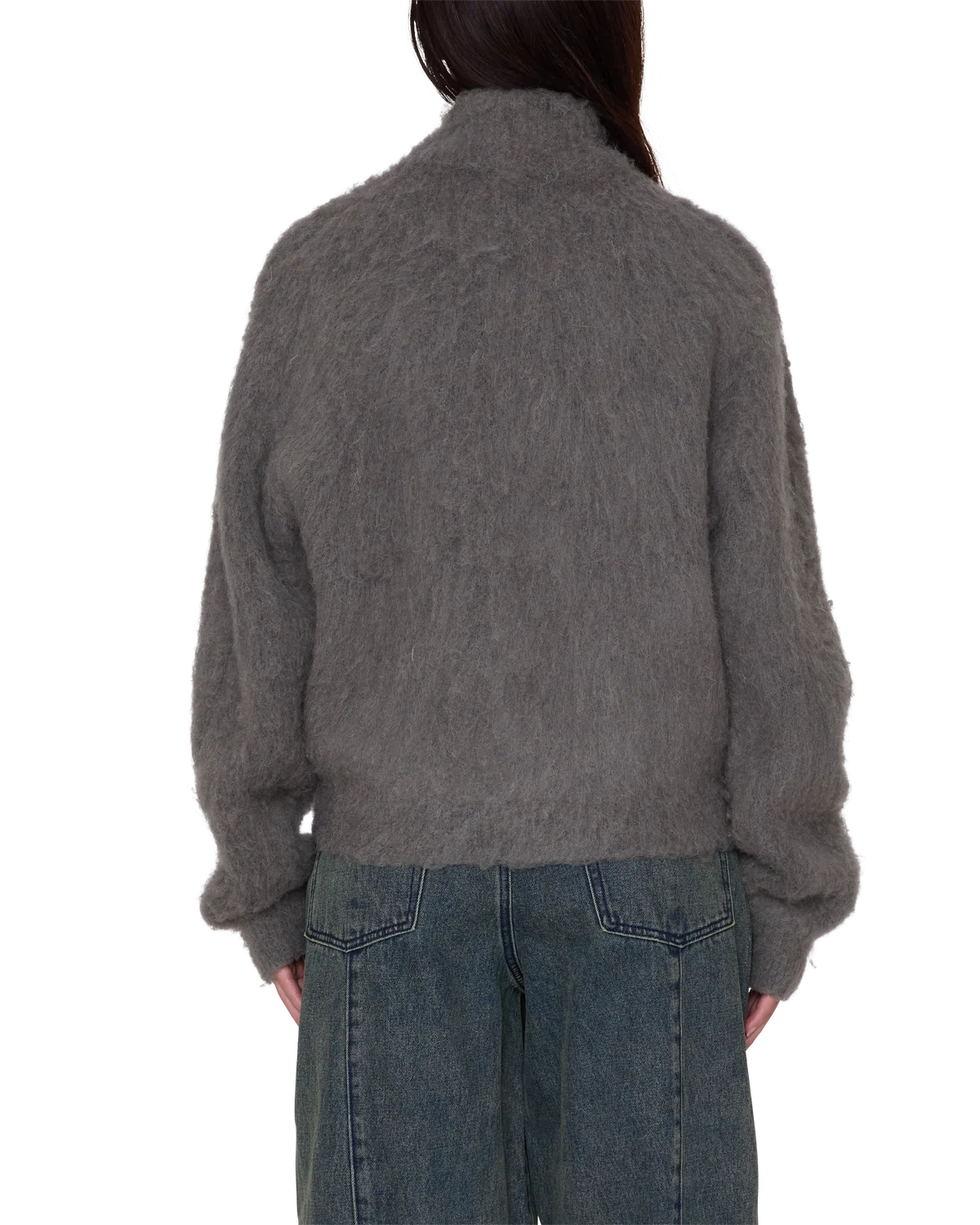 Obey - W Caia Sweater Bomber Charcoal-3