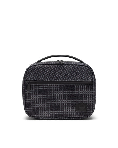 Herschel - Pop Quiz Lunch Box ~ Black Grid