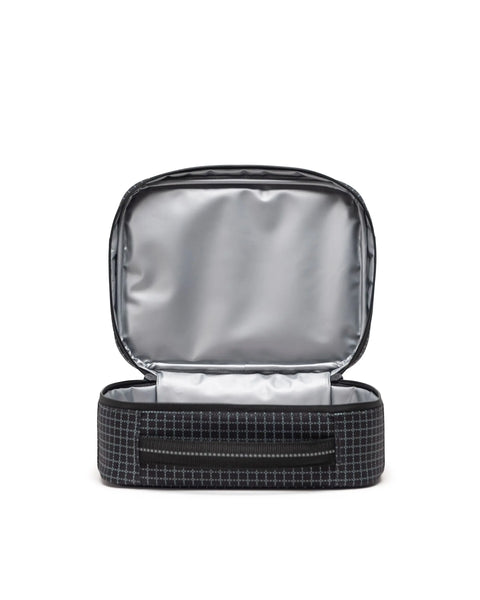 Herschel - Pop Quiz Lunch Box ~ Black Grid