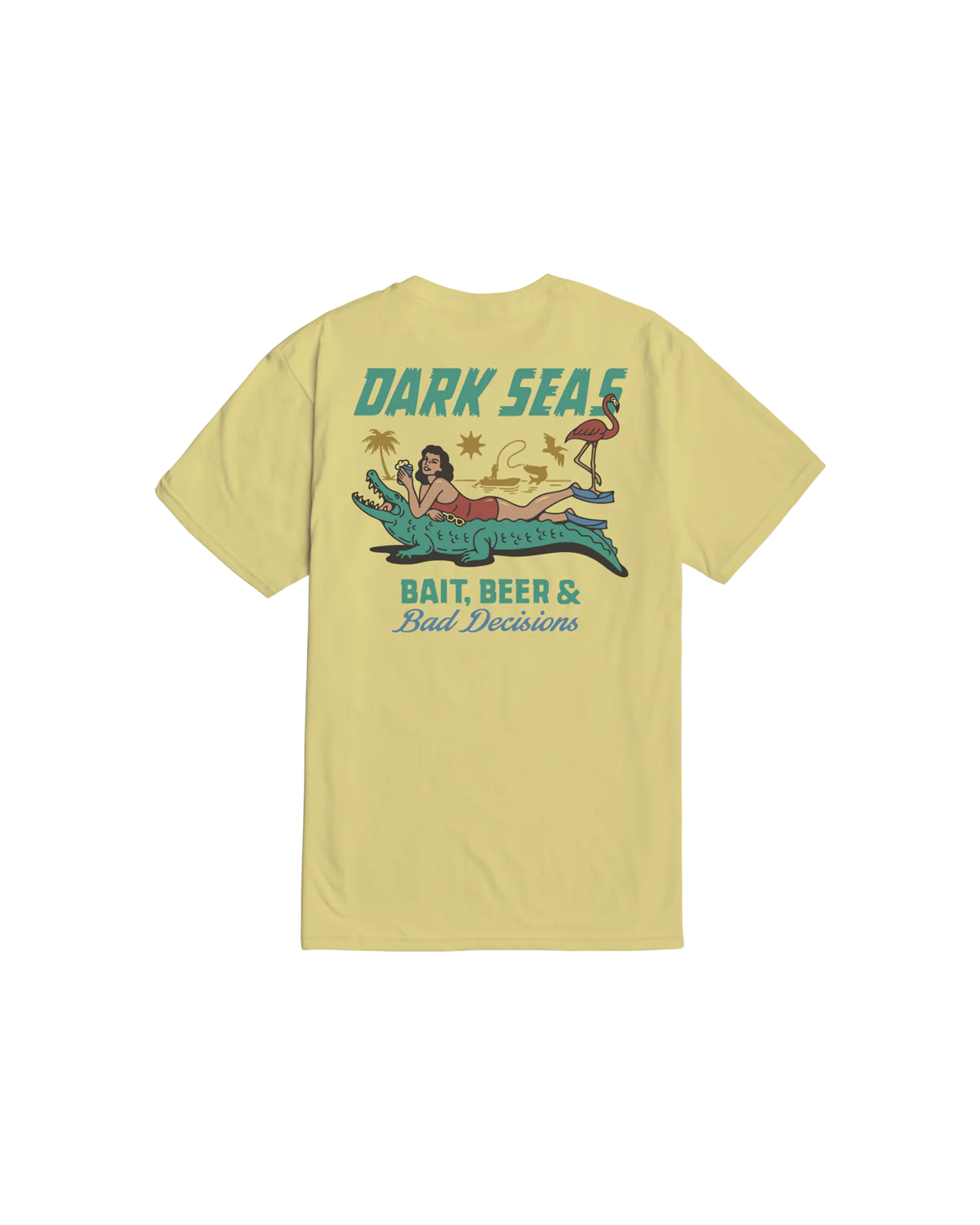 Dark Seas - Bad Decisions Premium T-Shirt Yellow-1