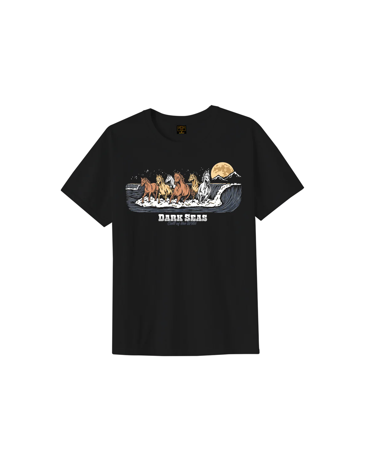 Dark Seas - Wave Runners Pigment T- Shirt Black-1