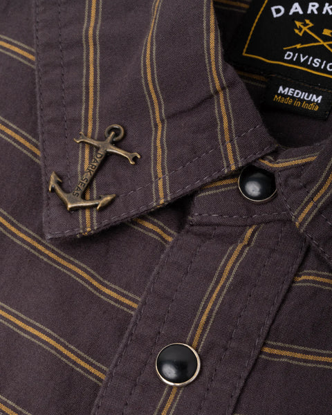 Dark Seas - Kimbro Woven Shirt Brown