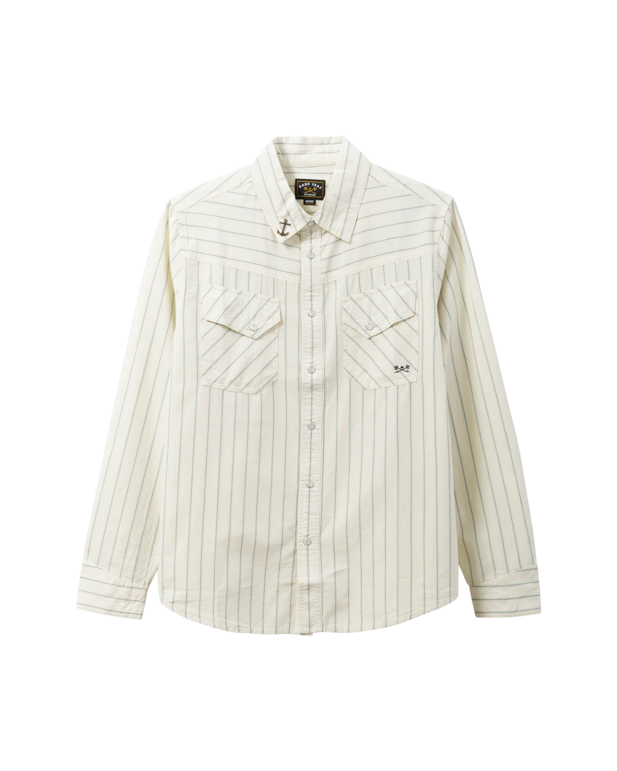 Dark Seas - Kimbro Woven Shirt Light Grey