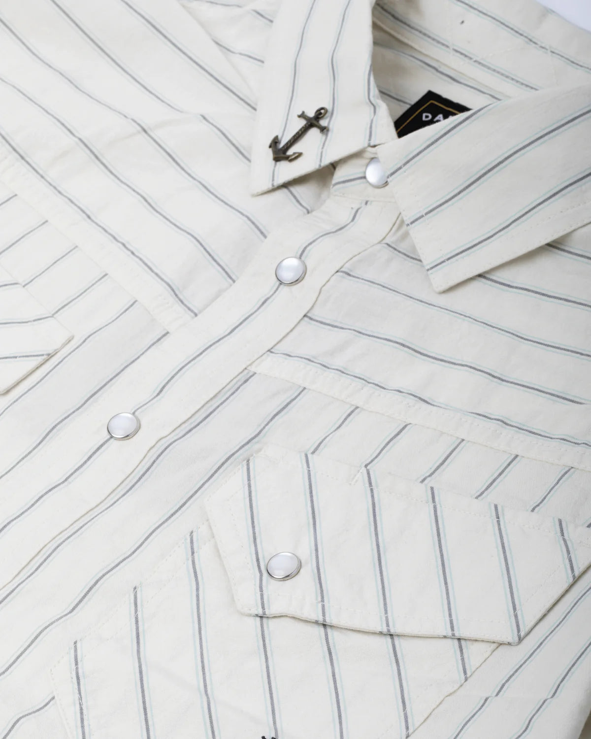 Dark Seas - Kimbro Woven Shirt Light Grey