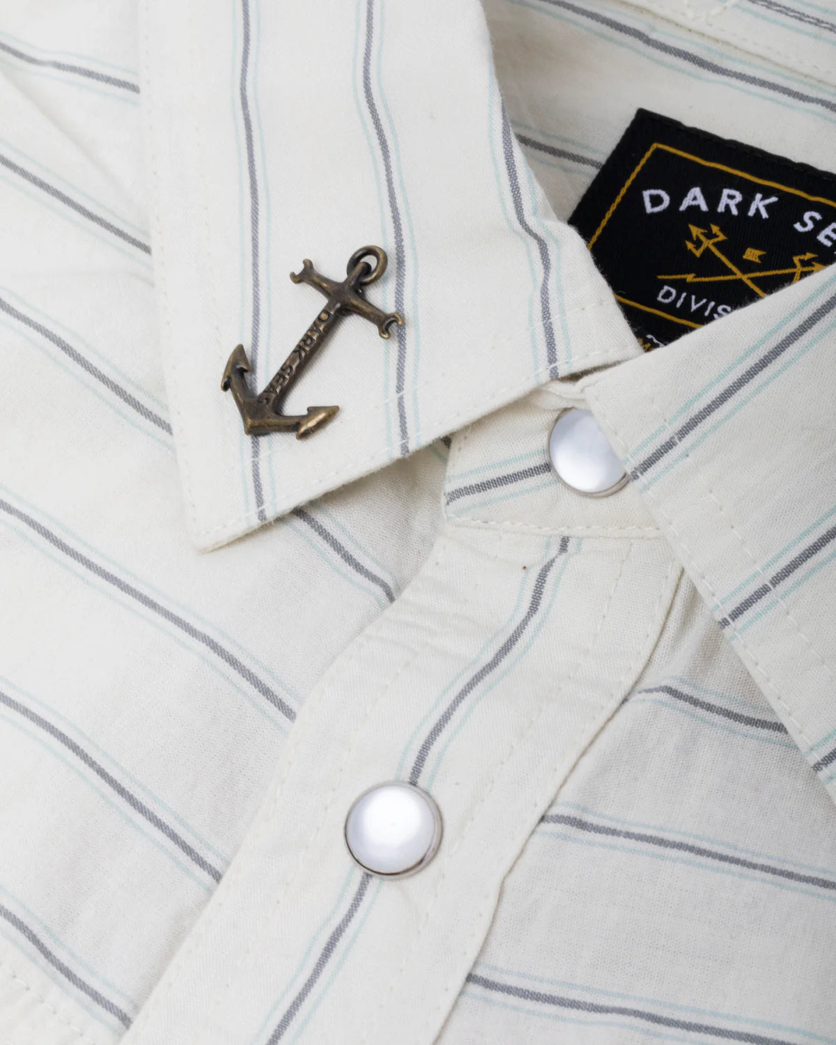 Dark Seas - Kimbro Woven Shirt Light Grey