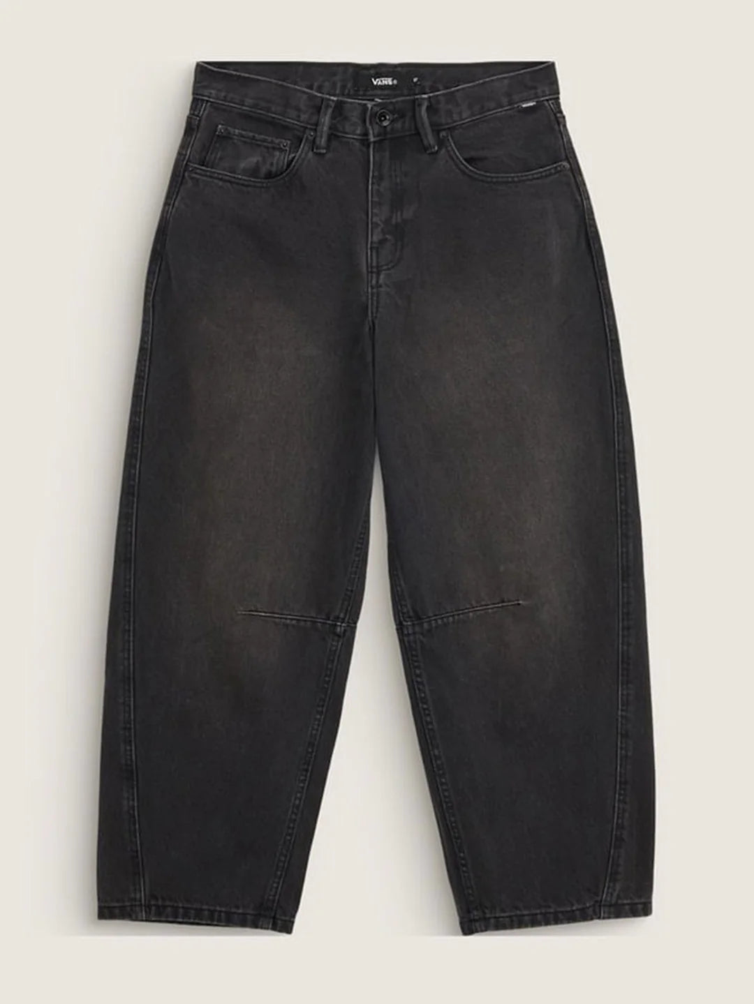 Vans - W Check 5 Mid Rise Barrel Jeans Washed Black