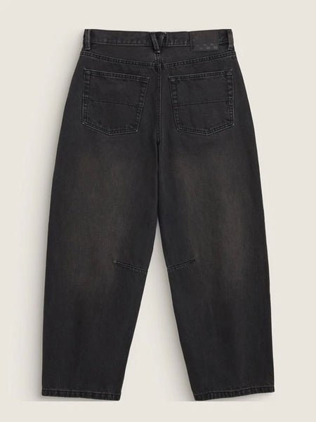 Vans - W Check 5 Mid Rise Barrel Jeans Washed Black