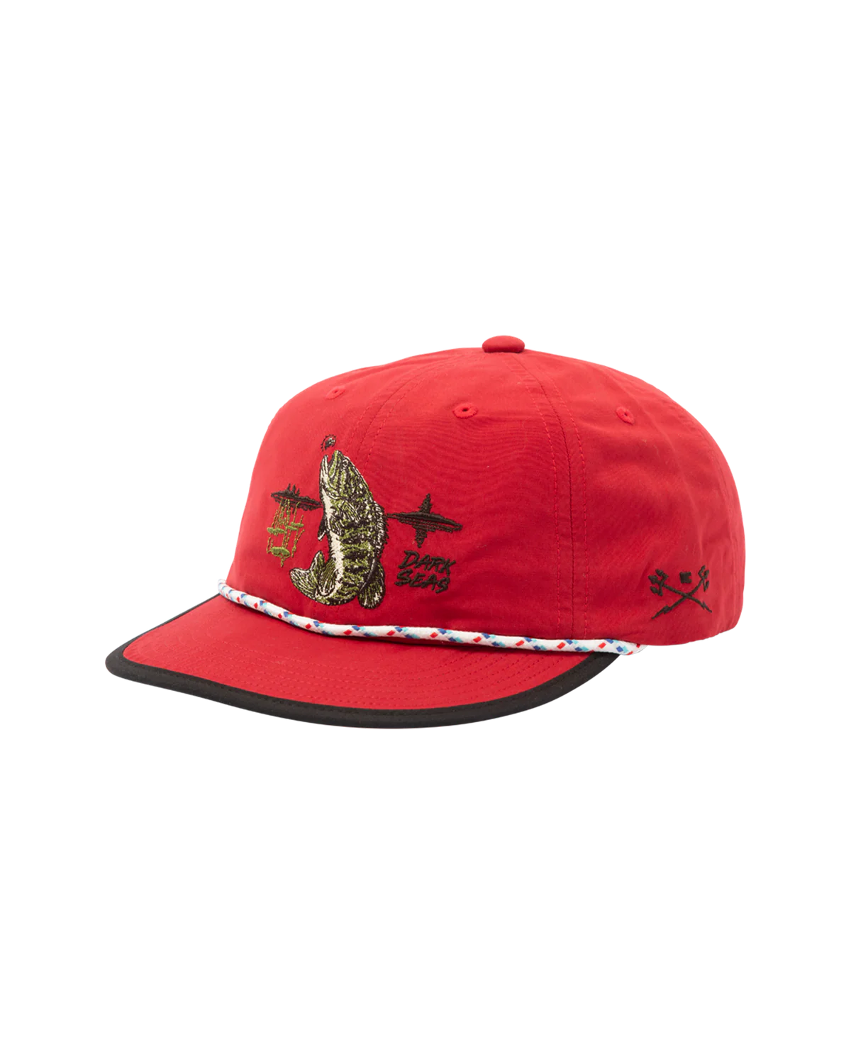 Dark Seas - Striper Hat Red-2