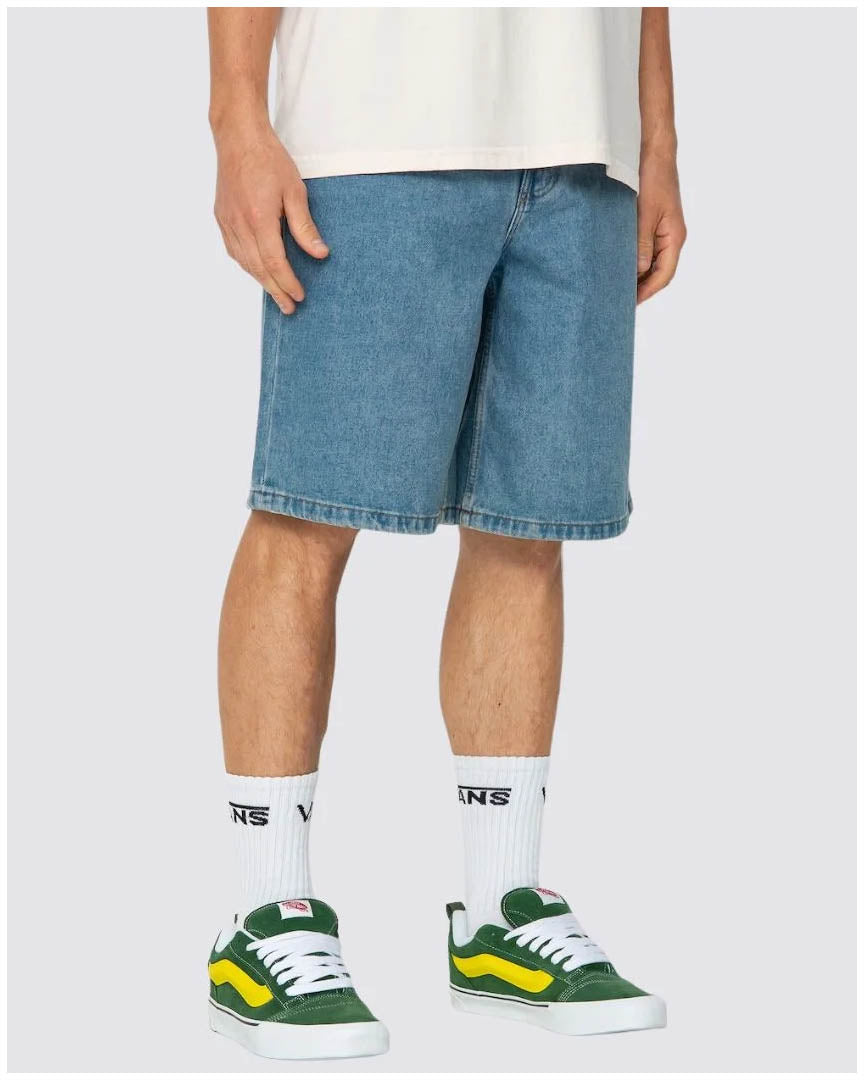 Vans Check-5 Baggy Denim Short - Stonewash Blue