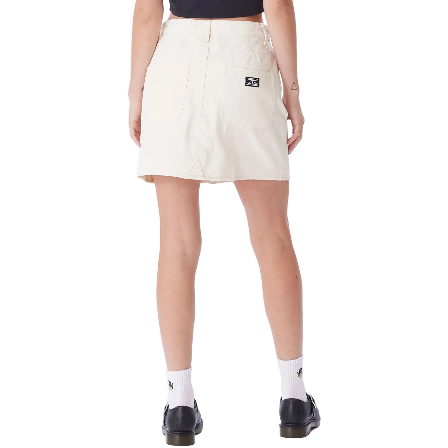 Obey - W Bibi Carpenter Skirt White