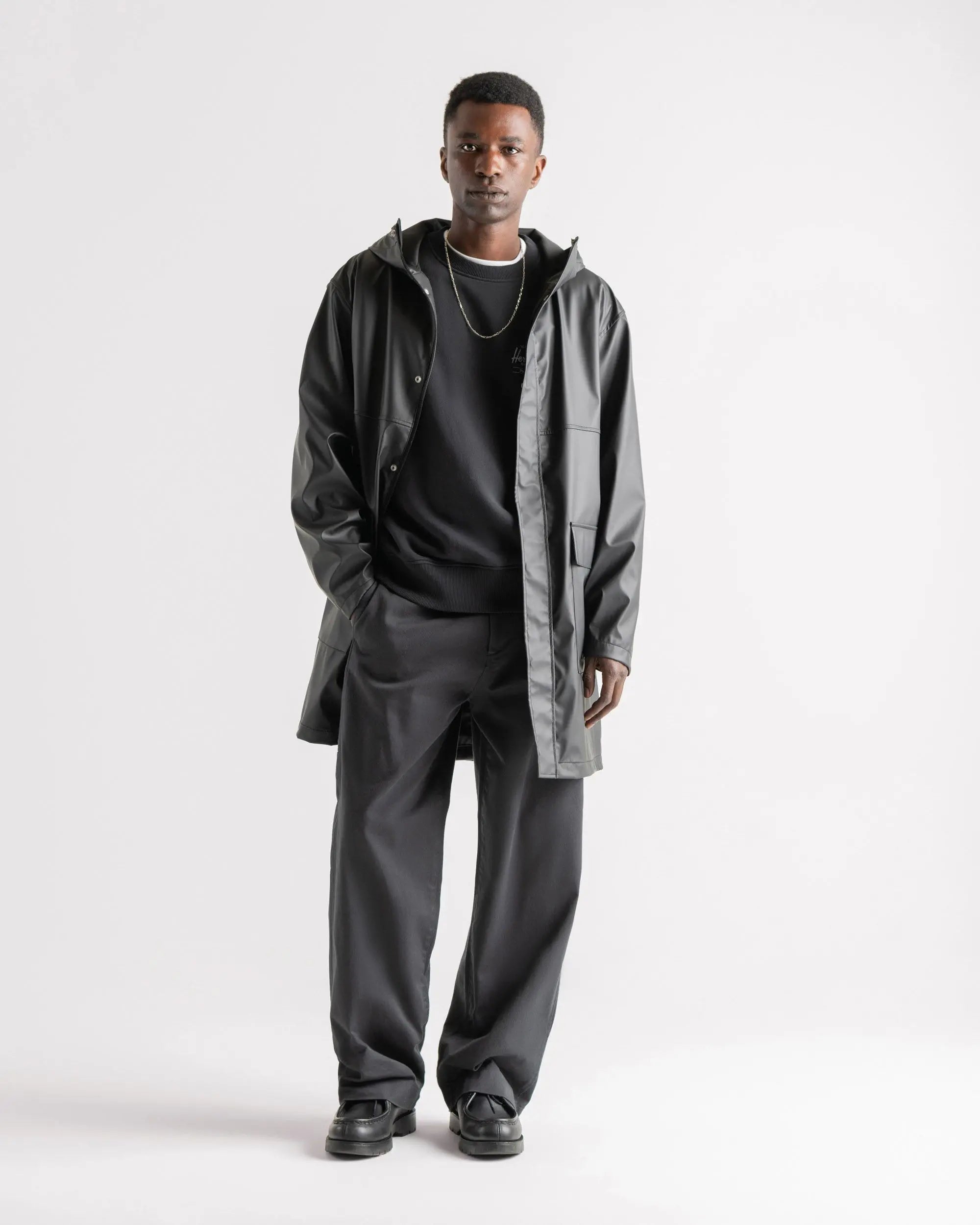 Herschel - Long Classic Rain Jacket Black