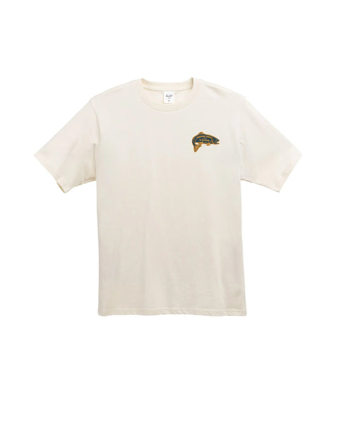Herschel - Linocut Fish T-Shirt ~ White