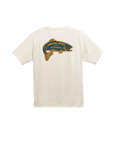 Herschel - Linocut Fish T-Shirt ~ White