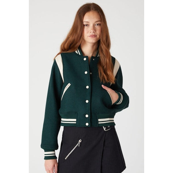 BlancNYC - Game Plan Varsity Jacket Green