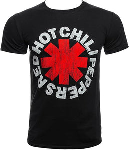 Music Tee - Red Hot Chilli Pepper; Distressed Asterisk
