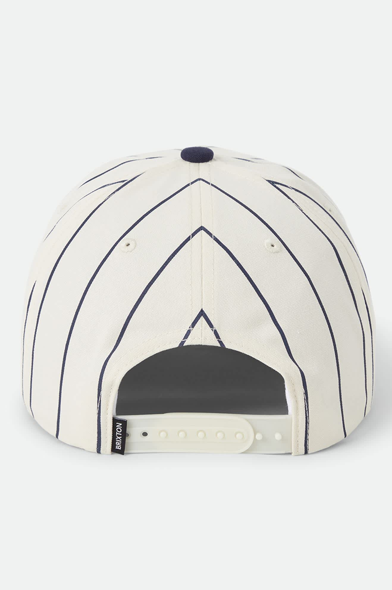 Brixton - Homerun Snapback Off White/Washed Navy-3