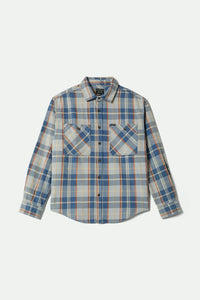 Brixton - Vintage Wash Flannel ~ Blue