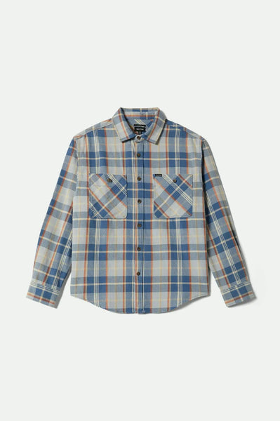 Brixton - Vintage Wash Flannel ~ Blue