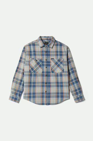 Brixton - Vintage Wash Flannel ~ Blue