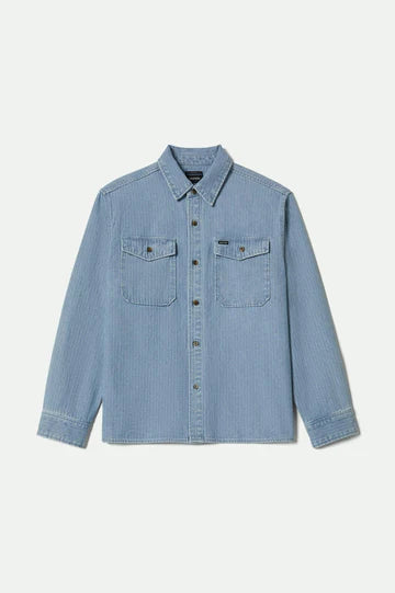 Brixton - Herringbone Relaxed Overshirt ~ Denim