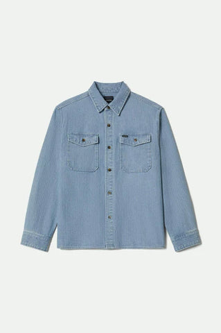 Brixton - Herringbone Relaxed Overshirt ~ Denim