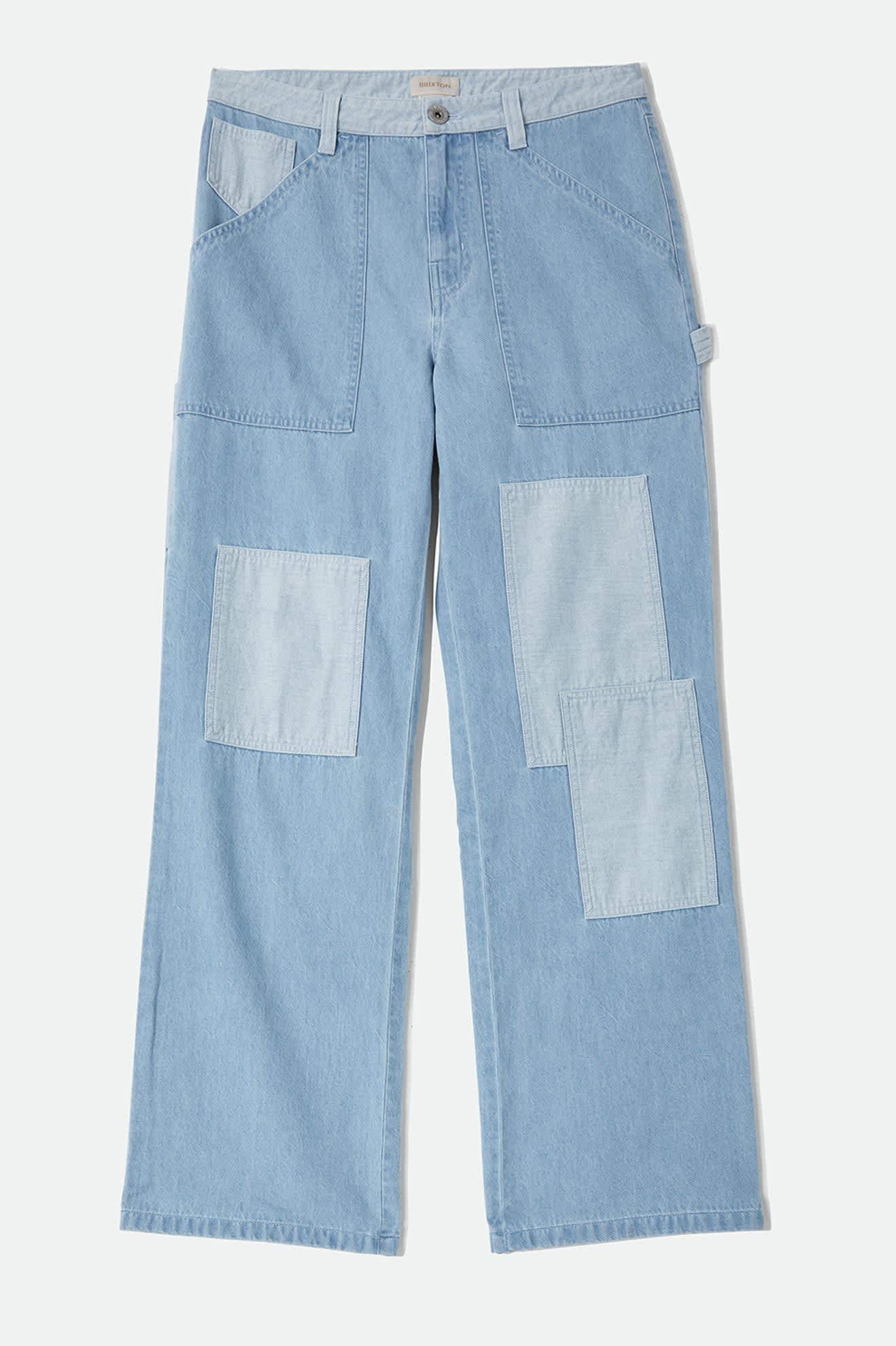 Brixton - W Essex Patchwork Painter Pant Denim Patchwork-1